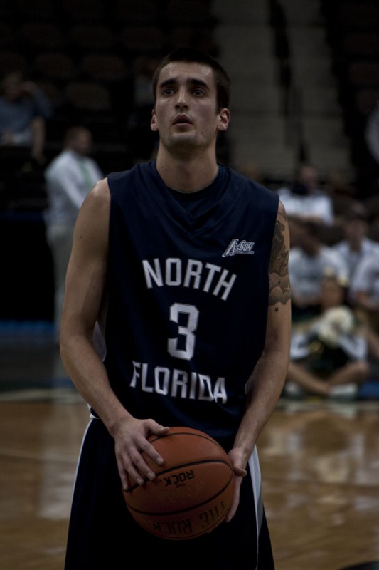 Photo Credit: Sean Patterson Parker Smith at the free-throw line Friday night against JU.