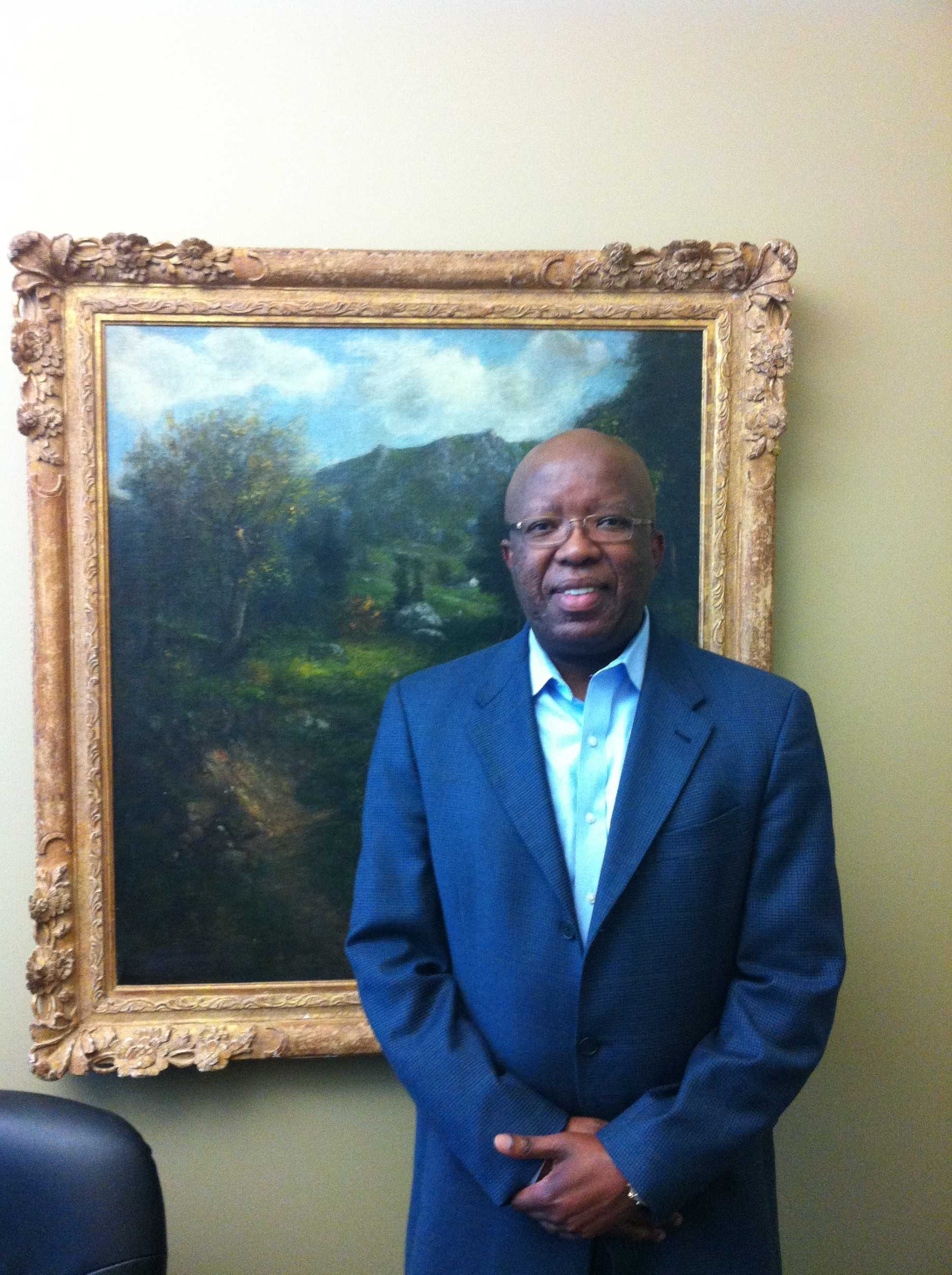 Seane in his office at UNF's Intercultural Center for PEACE.