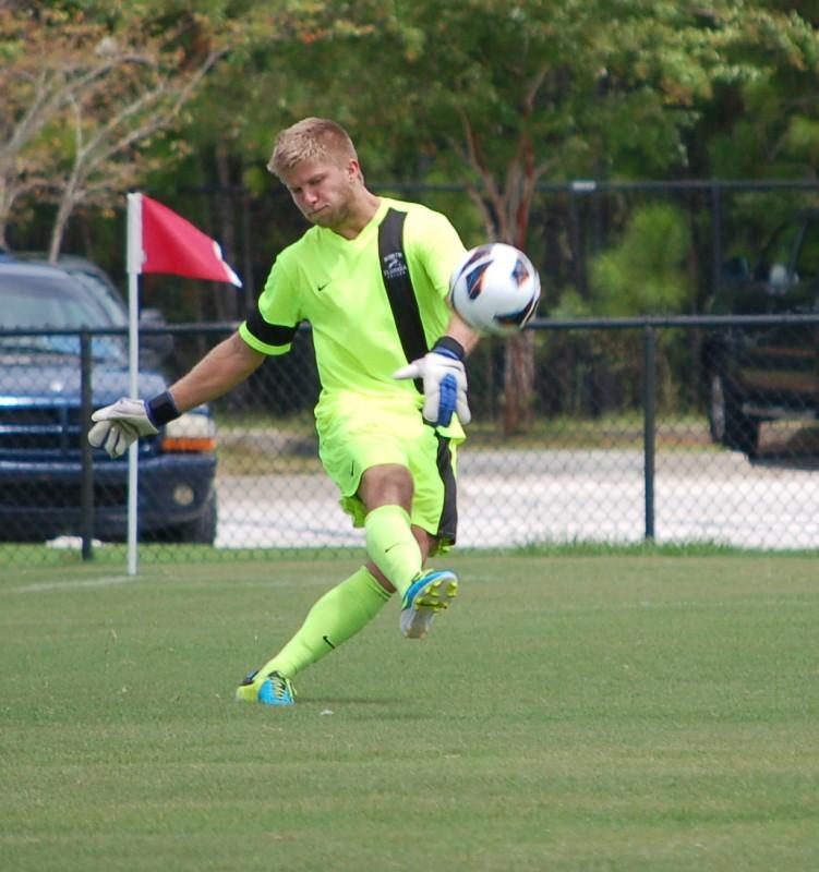 Sixth year senior keeper Brad Sienkiewicz will need to stay healthy and play at a high level to improve UNF's poor goal differential from last season. 