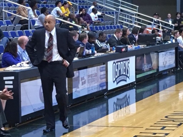 UNF women's basketball head coach Darrick Gibbs is 4-13 in his first season with the Ospreys. Photo by Al Huffman
