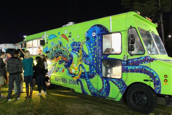 The Funkadelic food truck stood out at the carnival, and served up some mighty fine meaty cuisine. Photo by Brittany Moore. 