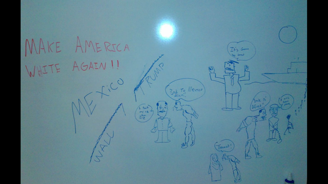 These racially charged drawings were found in the UNF Library.Photo courtesy Action News Jax