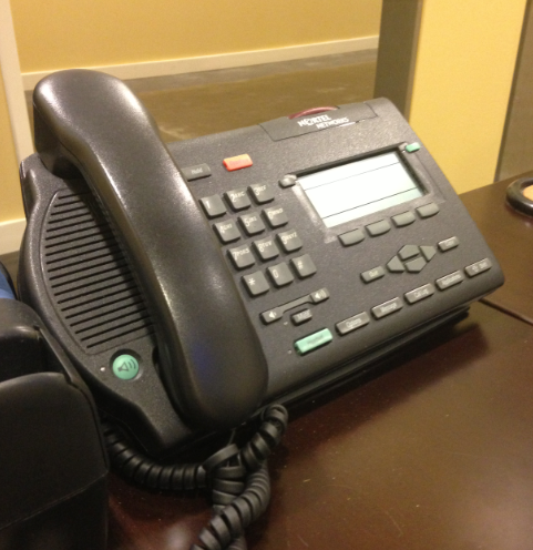 University telephone located in the lobby of Spinnaker Media. 