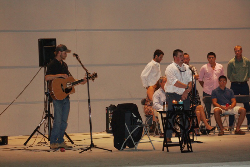 Students performing in memory of Matthew Matson. Photo by Zach Schoenheide