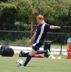 Sean Young during a preseason match. Photo credit: Andrew Nichols