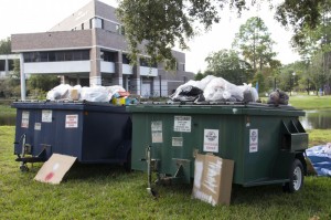 Garbage on the Green is an annual event held by the Environmental Center.  Photo by Keri Weiland