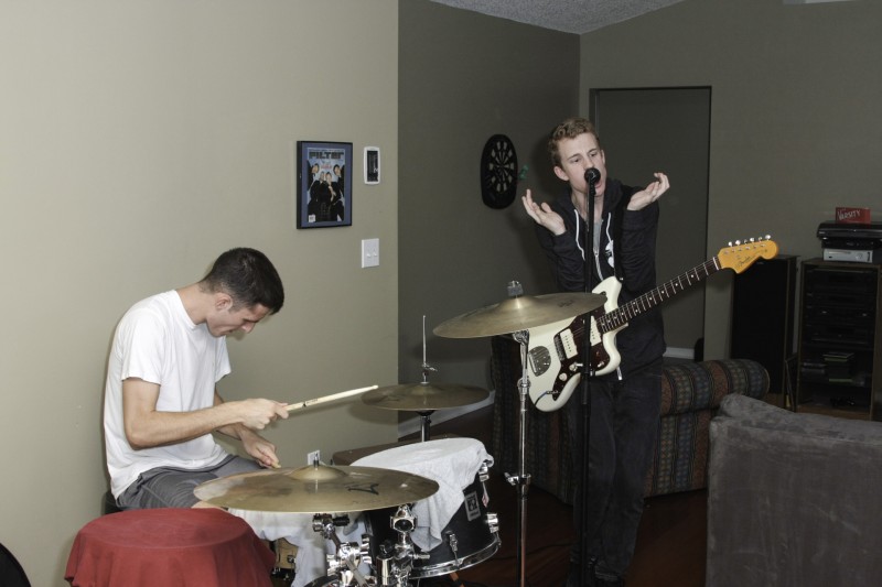 Kenon and Chris during practice.  Photo by Garrett Haupt.