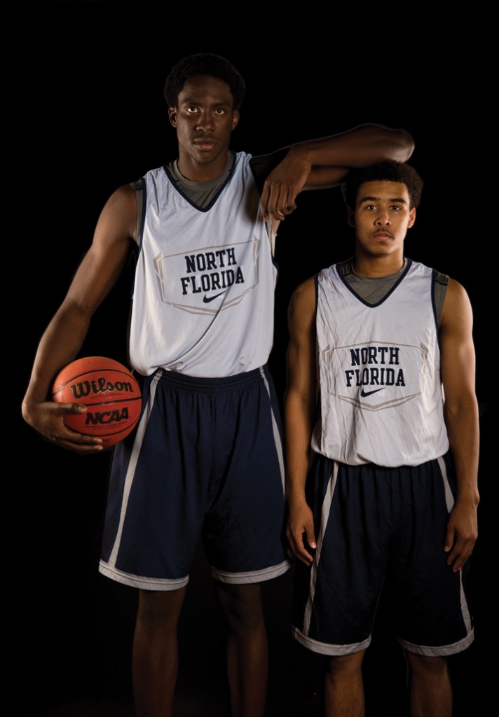 Freshman Romelo Banks (left) and Dallas Moore (right). Photo by Ali Blumenthal