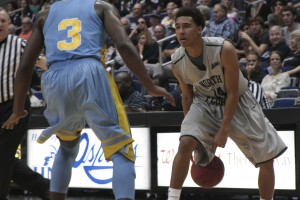 Dallas Moore finished with 14 points, 3 rebounds and 4 assists. Photo credit Garrett Haupt