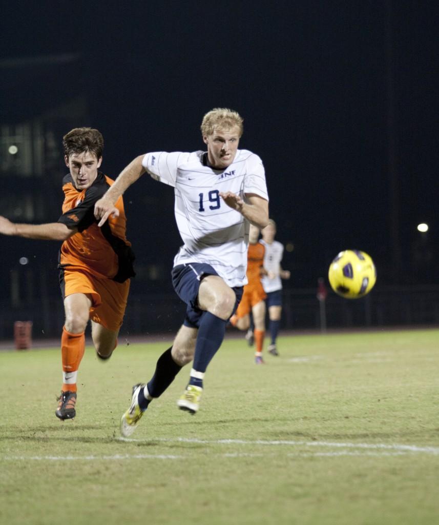 Casey Caronis in action last season. Caronis is relishing the opportunity to play against the Union. Photo by Andrew Noble