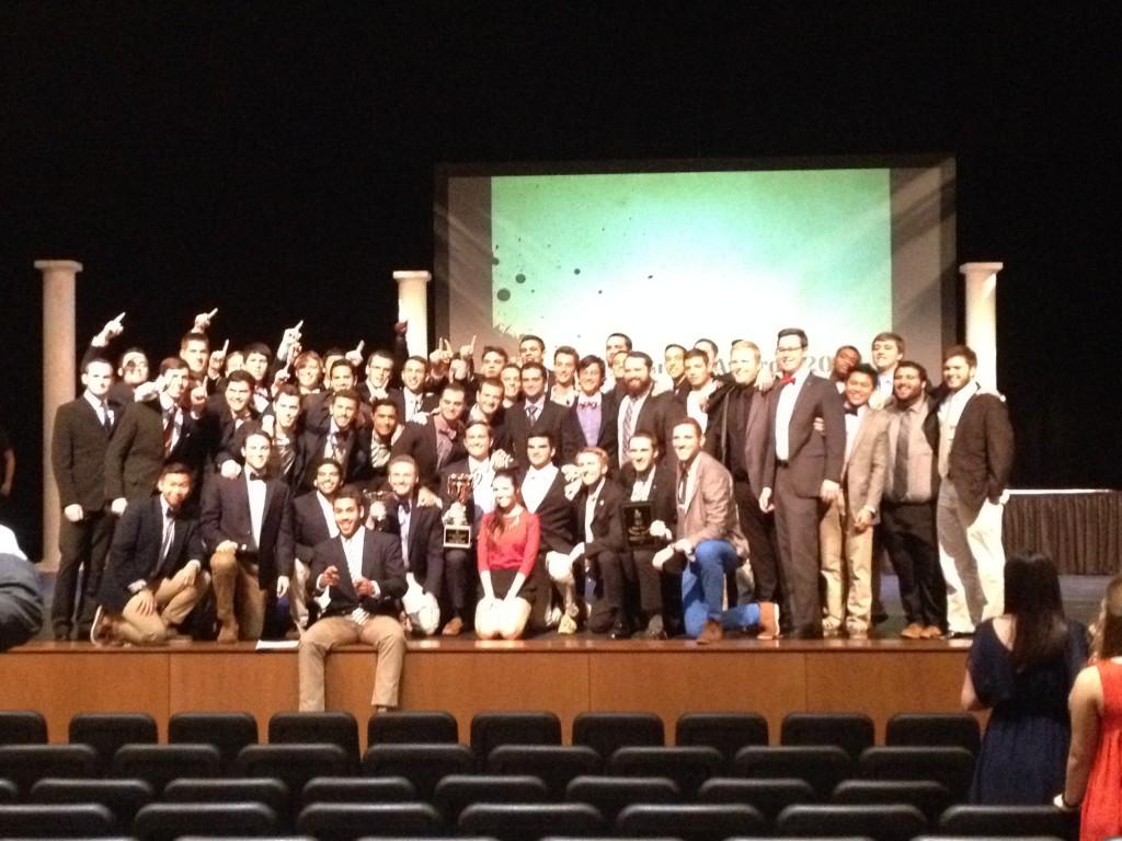Alpha Tau Omega, which won Chapter of the Year. Photo by Saphara Harrell