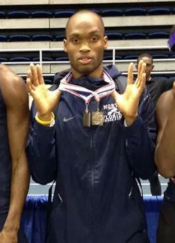 Noel ran the 400 meter sprint at UNF. Photo courtesy Twitter.