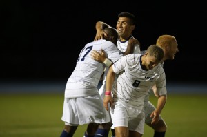 UNF shuts out JU during the Oct. 4 game. The game leaves the men's soccer team 4-4 for the season. Photo by Camille Shaw