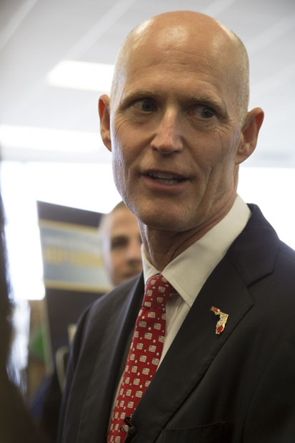Governor Rick Scott  made his announcement on the second floor of the UNF Bookstore.Photo by Camille Shaw