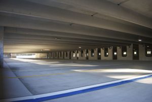 The second and third floor of the new garage remain relatively empty. Photo by Camille Shaw