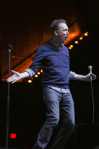 Tom Shillue, who has made appearances on shows such as Late Night with Jimmy Fallon and The Daily Show, opened for Gaffigan.   Photo by Morgan Purvis 