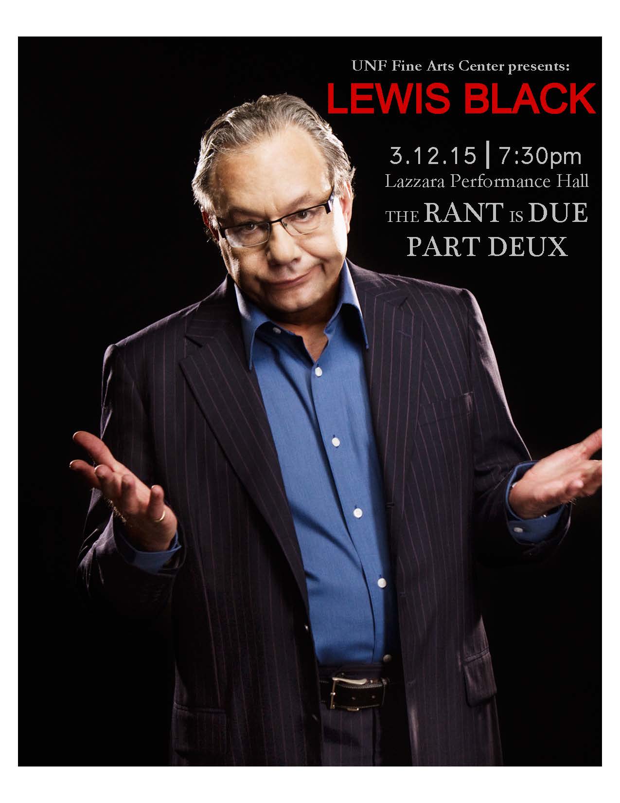 Forget Black Friday: social critic Lewis Black to perform at UNF Thursday Mar. 12