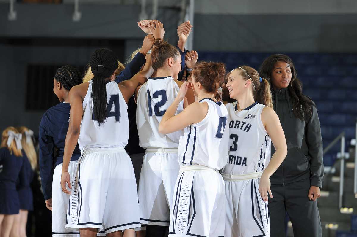 The lady Ospreys lost to JU in their final regular season game of the season. Photo courtesy of UNF Photos
