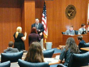 Dana Baker was sworn in as SG’s new Attorney General and Amanda Harvey was sworn in as a new senator. Photo by Cameron Garrett