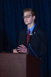 The Red Party presidential candidate is Matthew Harris. Photo by Morgan Purvis