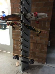 A skateboard was stolen from outside the Osprey Clubhouse. Another skateboard was stolen from a shuttle bus after a student left it on the bus. Photo by Patrick Lloyd