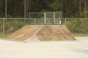 The SkateLite paneling has been completely removed from this ramp.Photo by Jeremy Collard