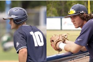 If Donnie Dewees (left) is selected in the MLB draft, UNF would have back-to-back seasons with a player moving to the major league- Drew Weeks (right) was chosen last season for the Colorado Rockies.  Photos by Morgan Purvis & Joshua Bragenburg