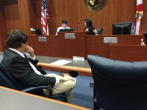 Chairwoman Paola Lorenzo calls the University and Student Affairs Committee meeting to order.Photo by Kalee Ball