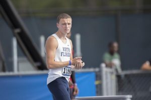 Sophomore Bobby Harris is the first active Osprey to qualify for the Olympic Trials. Photo by Morgan Purvis 