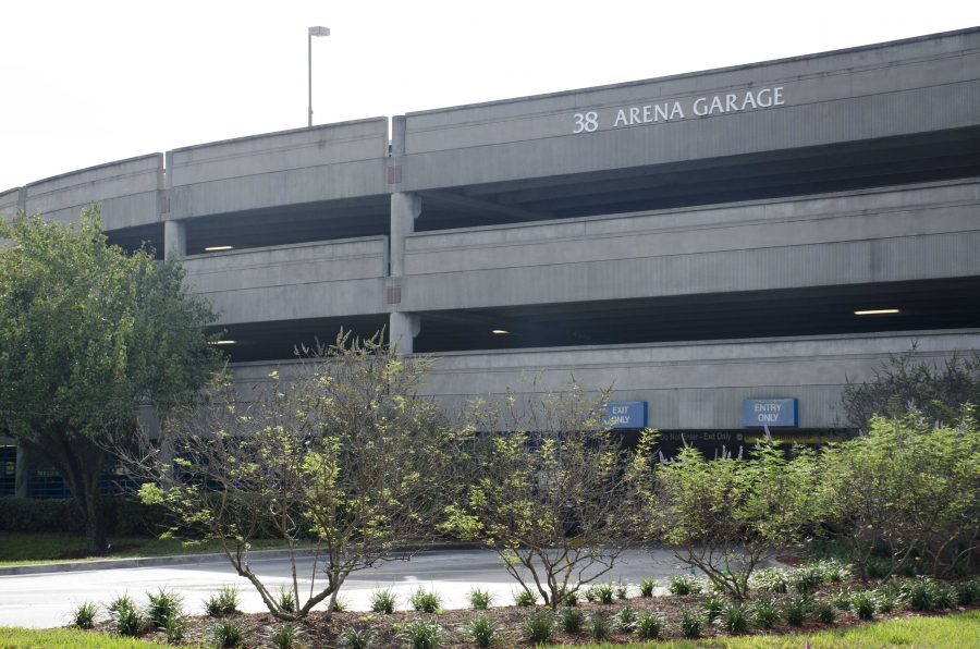 Guests attending summer commencements on July 31 will park in the second, third and fourth floors of the Arena Garage. 
Photo by Robert Curtis