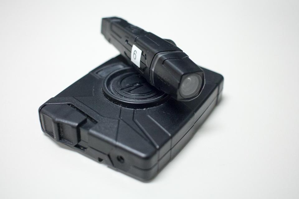 The Taser Axon Flex body camera Photo by Michael Herrera