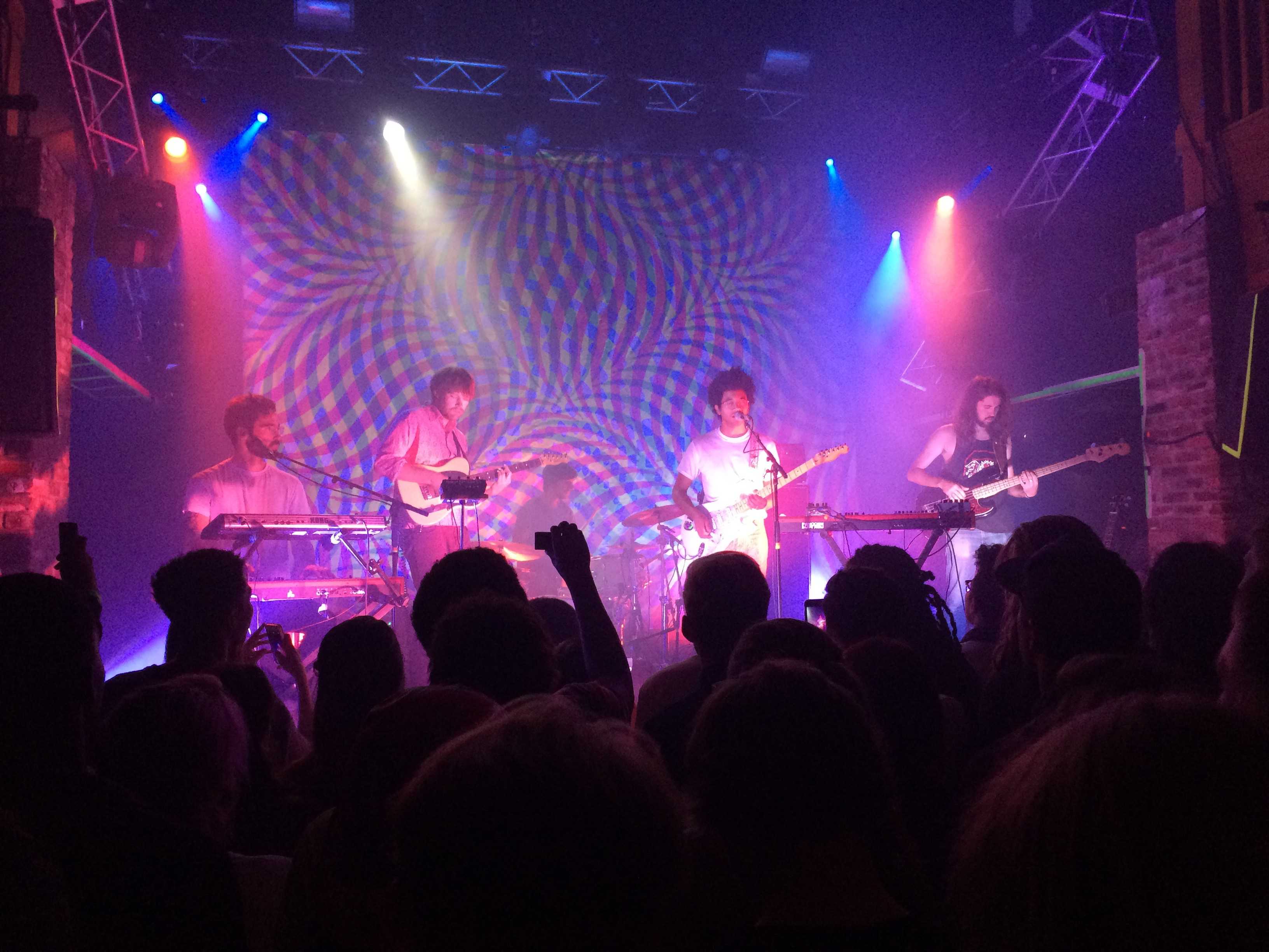 Toro y Moi appeared under pink lighting with their opening song, “Half Dome.”
Photo taken by Shannon Pulusan