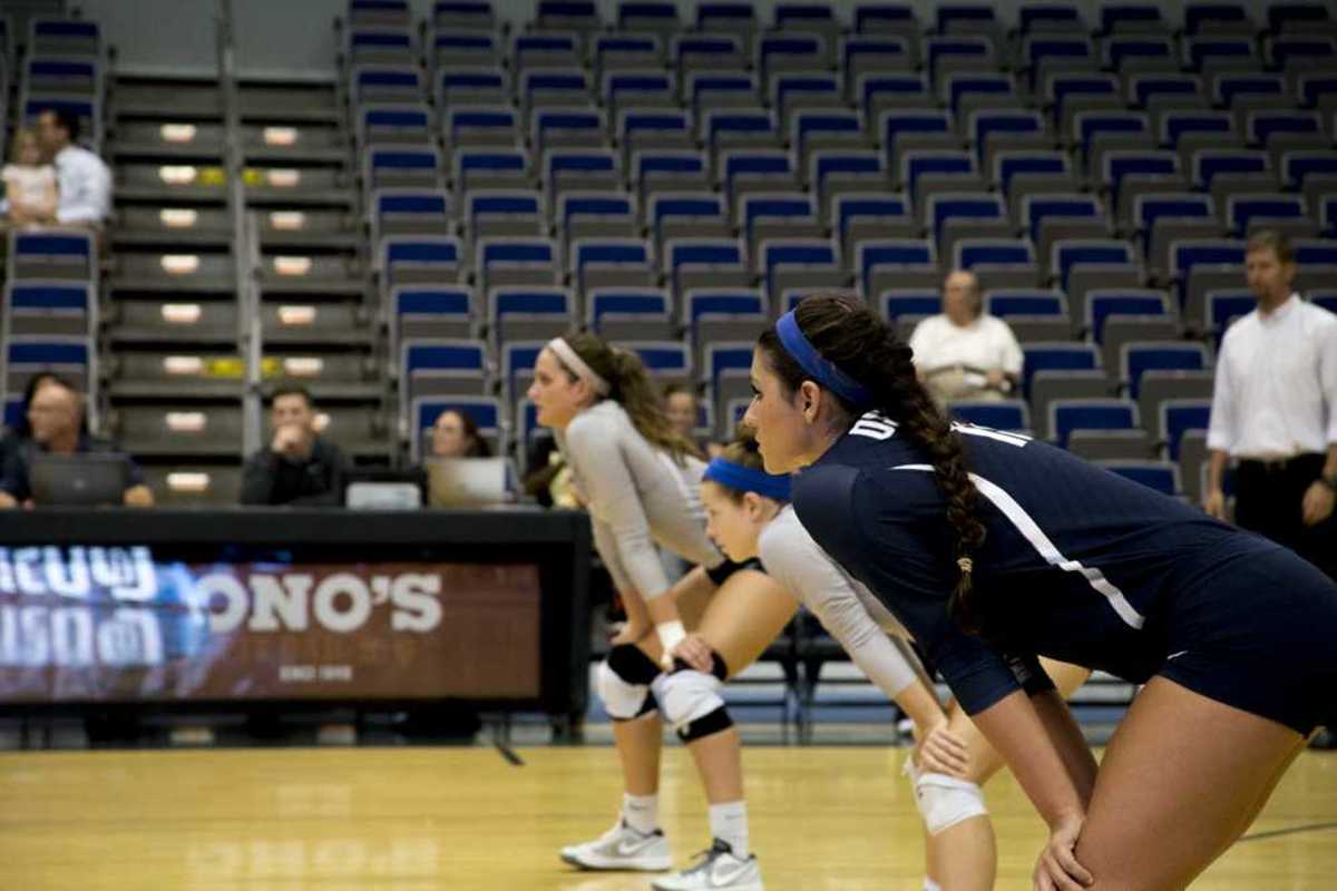 The Ospreys in action on the court. Photo by Caleb Moseley