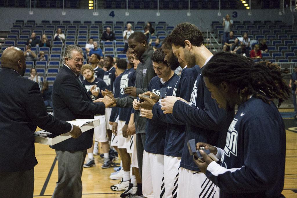 The 2014-2015 Ospreys earn some bling to recognize their achievements from their ‘Best Season Ever’. 

Photo by Al Huffman