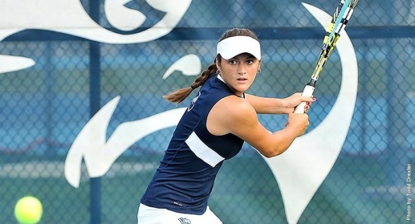 The women's tennis team is now 2-0 in Atlantic Sun play after a winning weekend. Photo courtesy of UNF Athletics