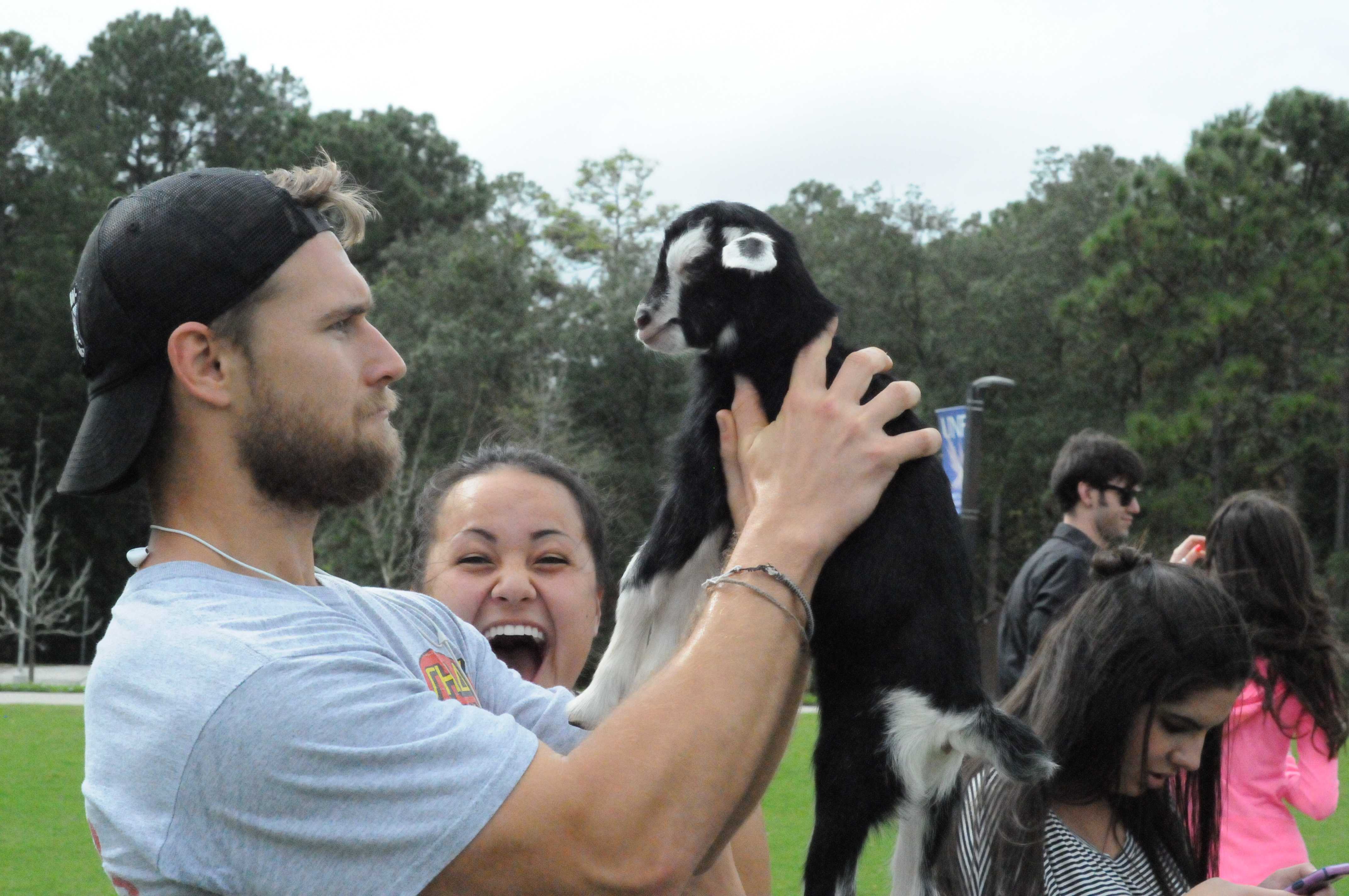 Students could pick up many of the smaller animals. Photo courtesy Osprey Productions
