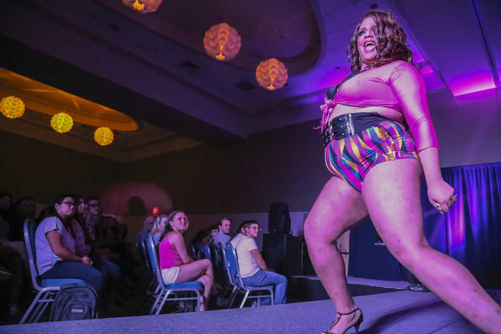 The annual drag show is an event, sponsored by Osprey Productions, that allows students to celebrate pride and the freedom of expression in a safe environment. Photo by Michie Willman