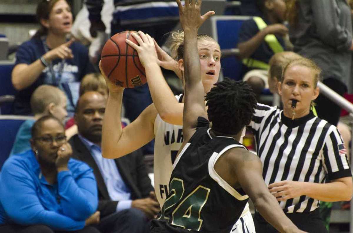 The Warrior defense proved insurmountable, blocking 7 Osprey shots and snatching 13 steals. Photo by Ashley Saldana 