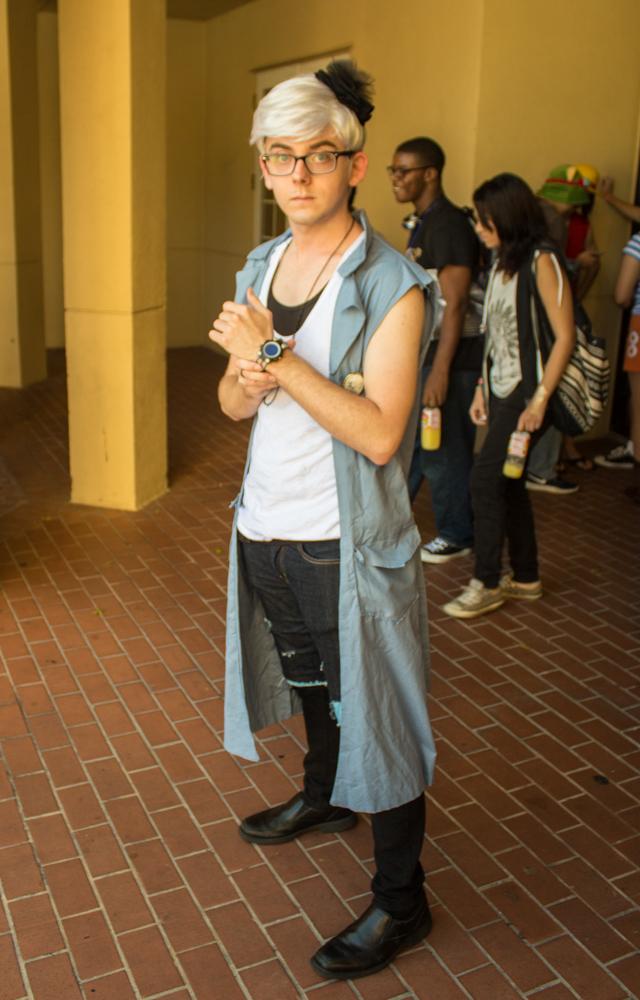 Justin Savage dressed up as Phi from Zero Escape for his cosplay. Photo by Michael Herrera