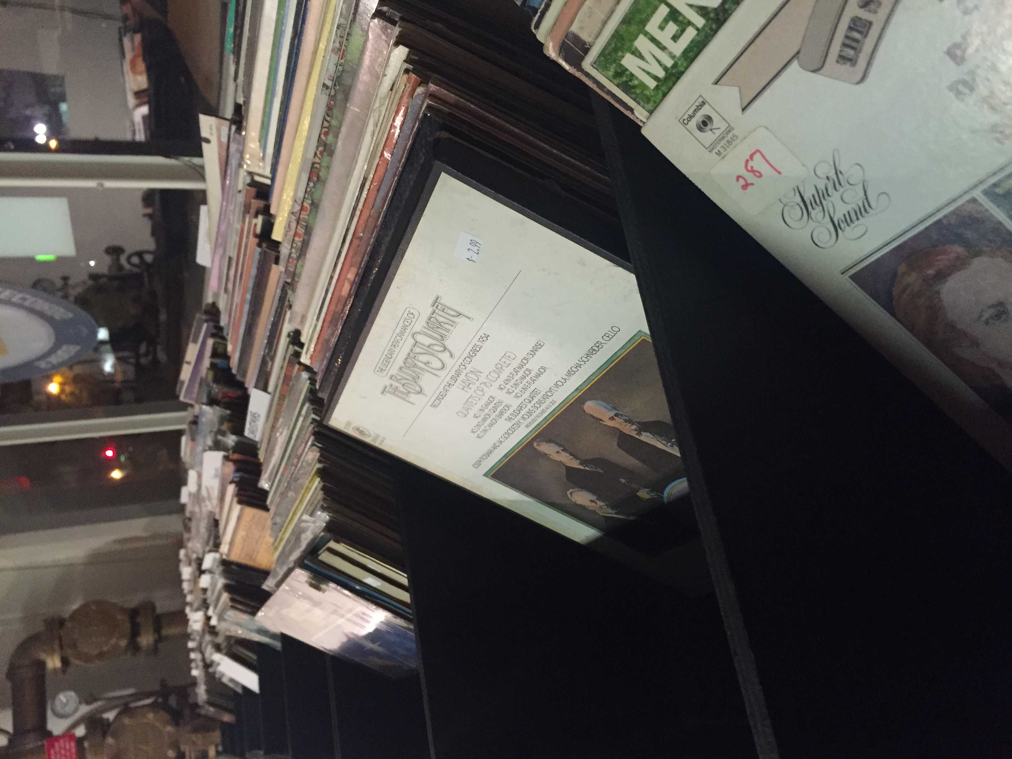 Stacks of vinyl records at Deep Search Records in Riverside. Photo by Patrick Grabowski