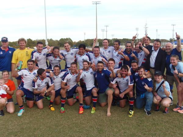 USA rugby league team after beating Canada. 

Photo by Al Huffman