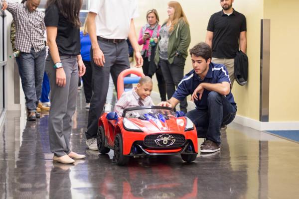 Students got to know their patients, learning their strengths and abilities as well as what they enjoy. Photo by Michael Herrera