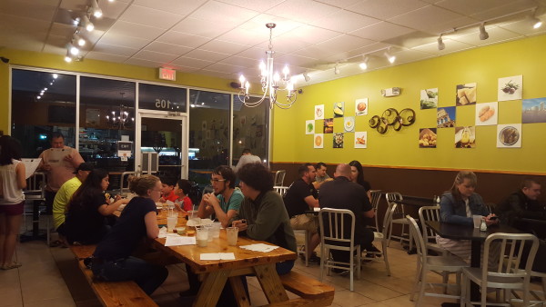 Epik Burger’s dining room provides the right amount of seating to fit all locals comfortably. Photo by Courtney Stringfellow. 