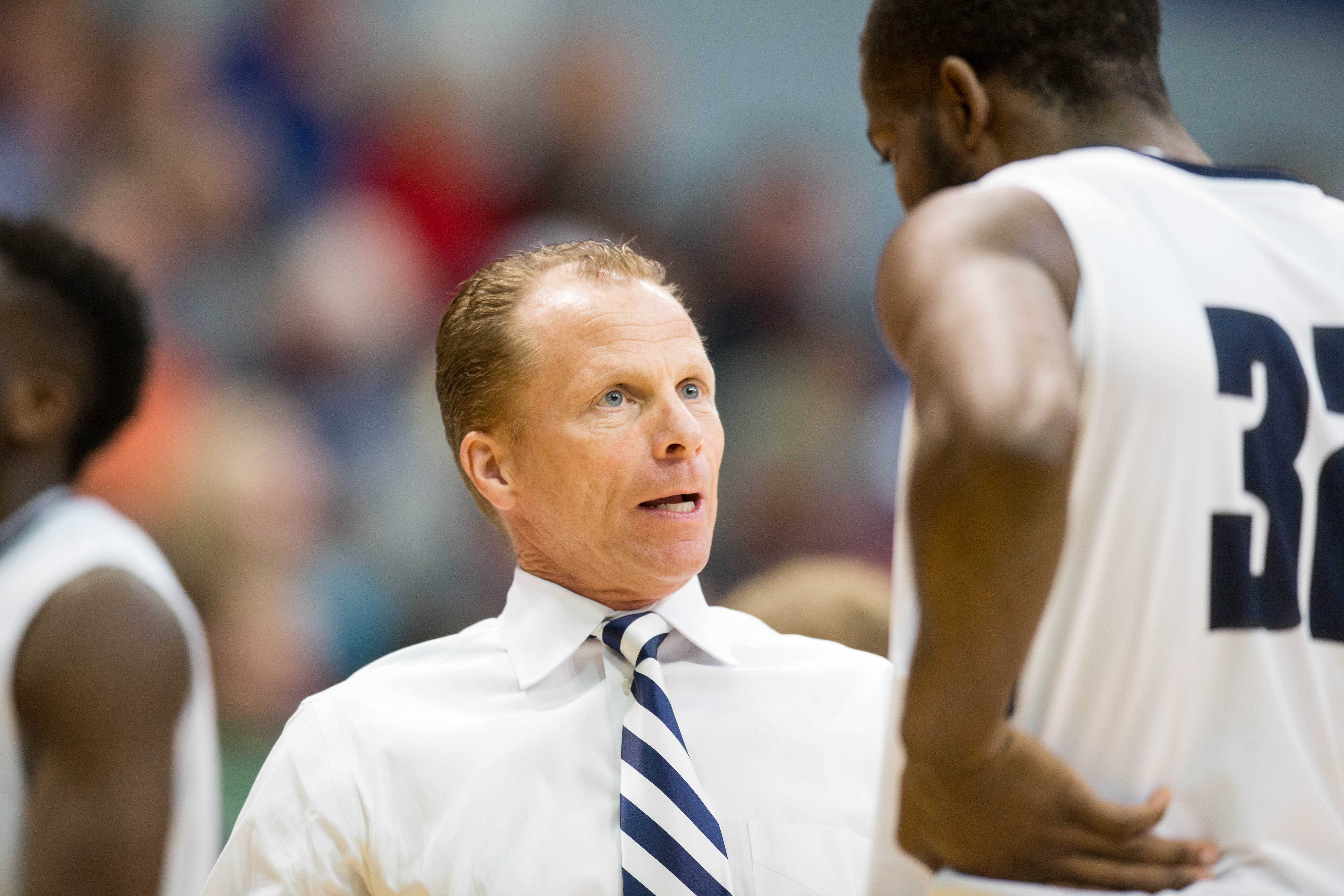 UNF Head Coach Matthew Driscoll. Photo by Connor Spielmaker