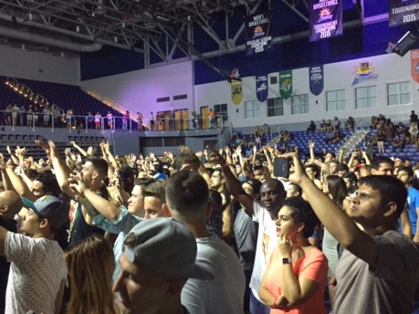 The dance party was nonstop Friday night. Photo by Rachel Cazares. 