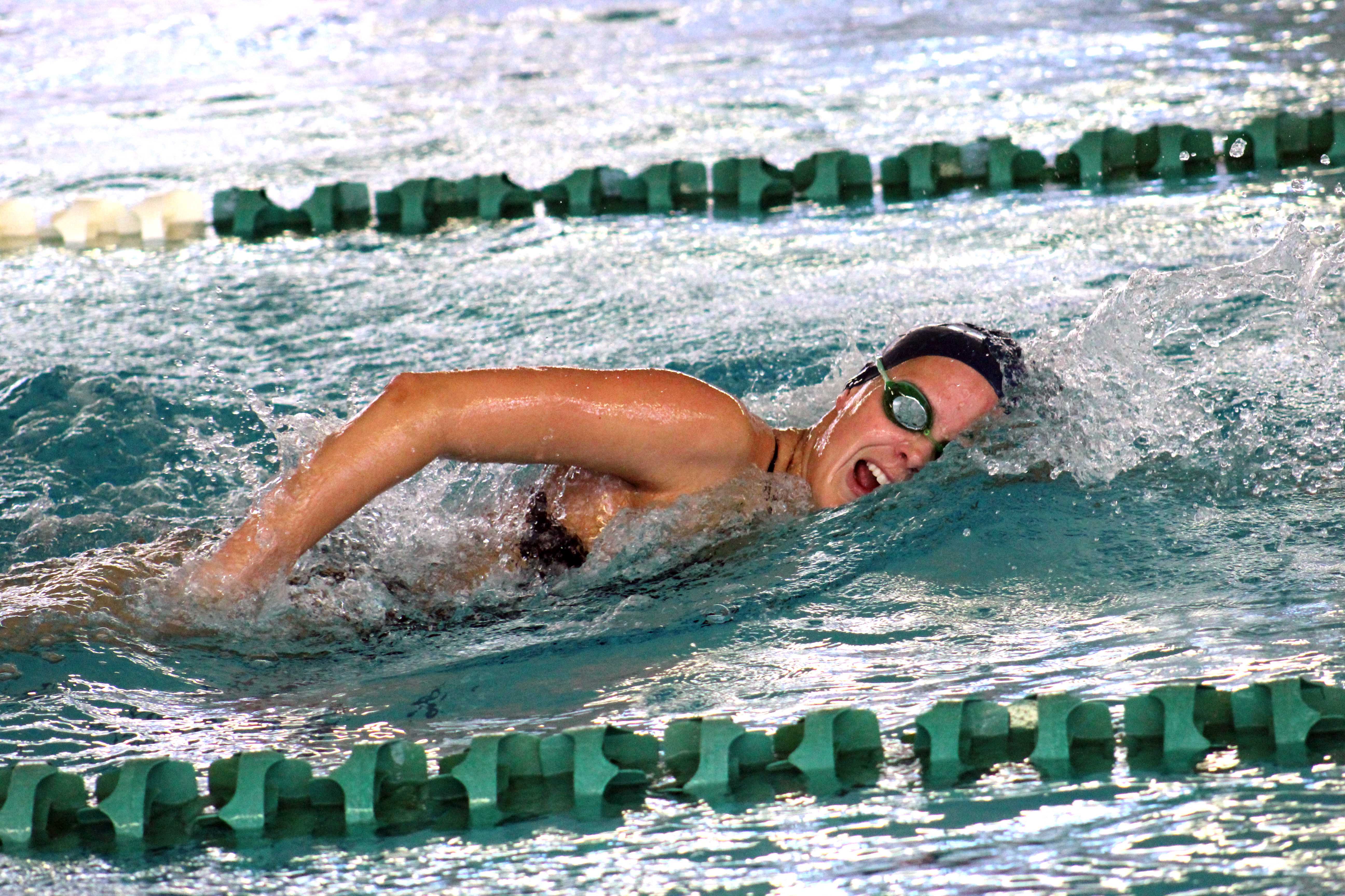 Amy Taylor has become one of the most accomplished swimmers in UNF history. Photo courtesy of UNF Athletics.