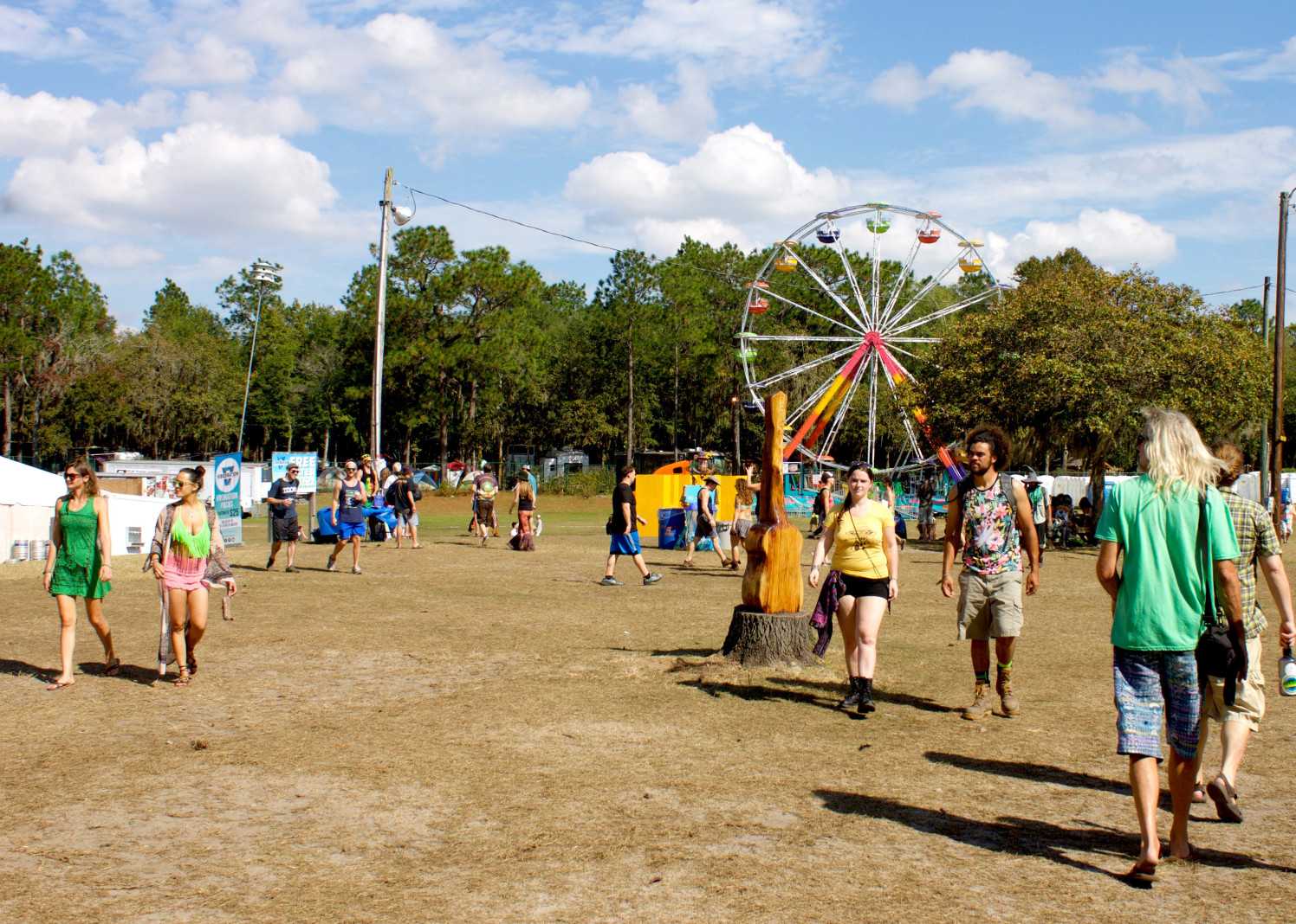 Spirit of the Suwannee Music Park brings amusement of all kinds to their park during festivals. Photo by Sarah De Nicolais