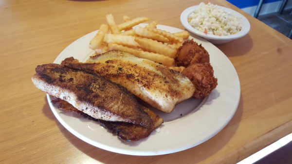 Sid and Linda's Seafood knows how to properly blacken a fish, so Ospreys can stop missing out on fish cooked the way they want. Photo by Courtney Stringfellow 