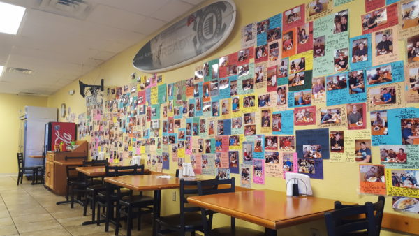 Customers can secure a spot on Colonel Mustard's wall of fame when they complete the burger challenge -- eating a three pound burger in under 15 minutes.