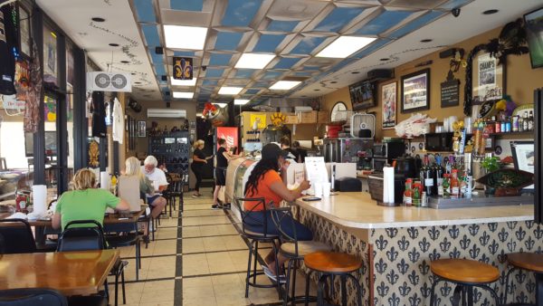 Gumbo Ya Ya's is covered in New Orleans mementos making it impossible to attribute the cuisine to any other culture. Photo by Courtney Stringfellow 